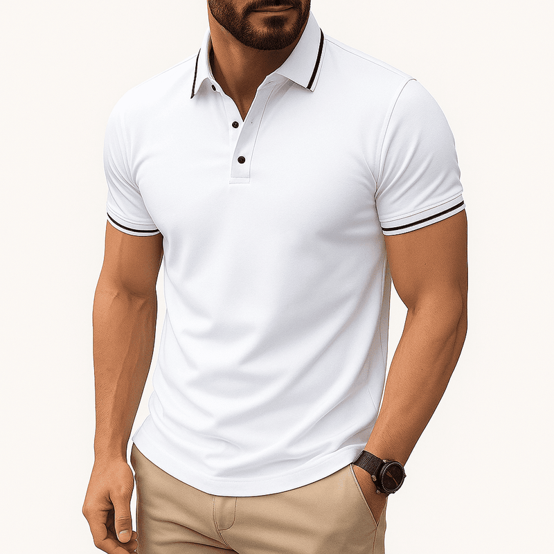 Oliver Polo Shirt – Tailored Stretch Knit with Reinforced Collar