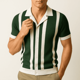 Striped Cotton Polo Shirt – Slim Fit with Clean Lines and Soft Structure